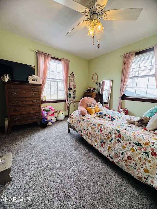 895 Coach Rd, Cresson, PA 16630 - carpeted bedroom with a ceiling fan