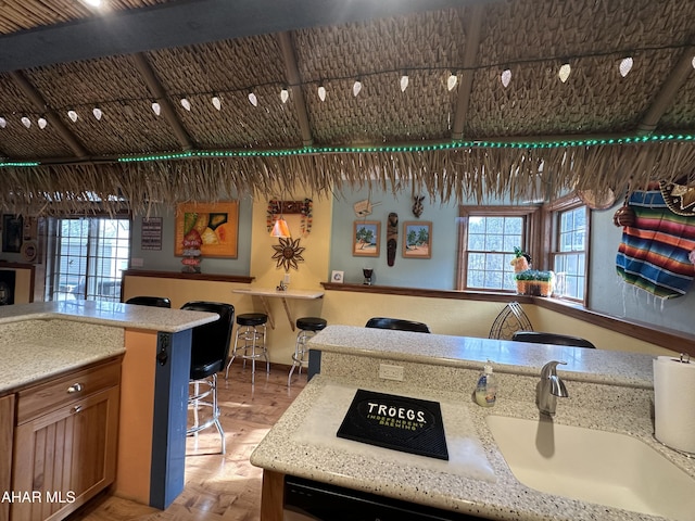3406 Granada Way, Altoona, PA 16601 - kitchen featuring a sink, healthy amount of natural light, light wood-type flooring, and light countertops