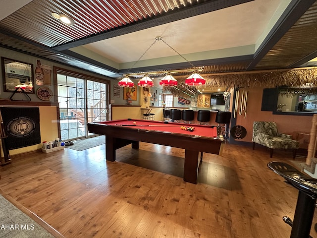 3406 Granada Way, Altoona, PA 16601 - recreation room featuring billiards and wood-type flooring