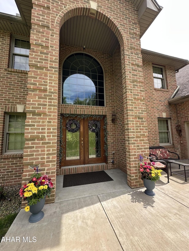 3406 Granada Way, Altoona, PA 16601 - property entrance featuring french doors and brick siding