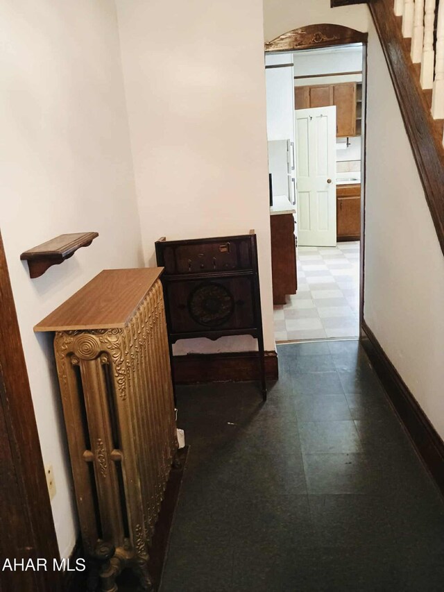 818 5th Ave, Patton, PA 16668 - hallway with tile patterned floors and stairs