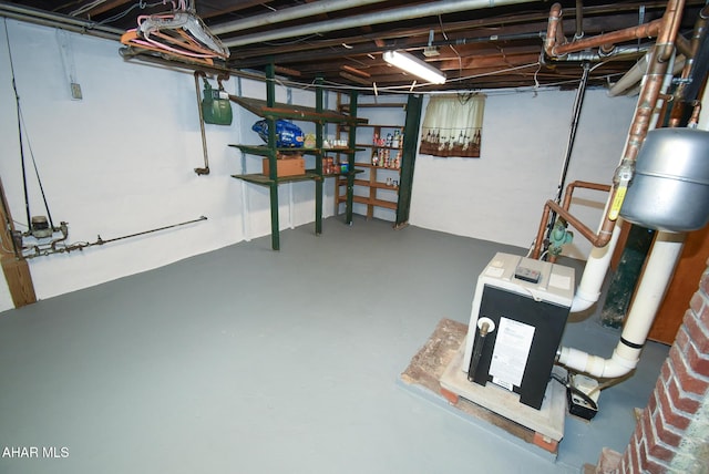 view of basement