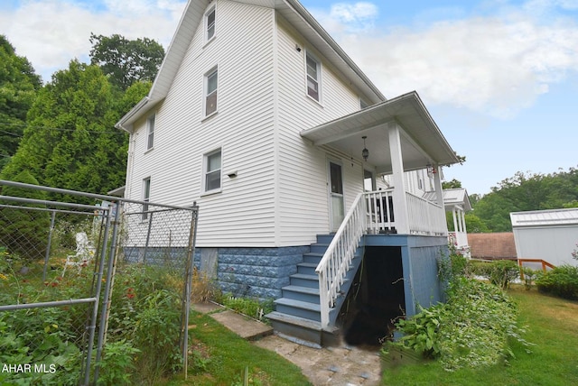 view of back of property