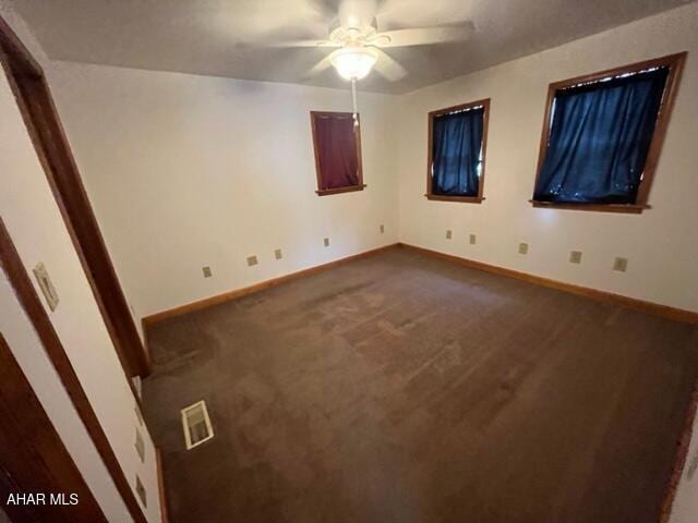125 Broad St, Hollidaysburg, PA 16648 - carpeted empty room with a ceiling fan and baseboards