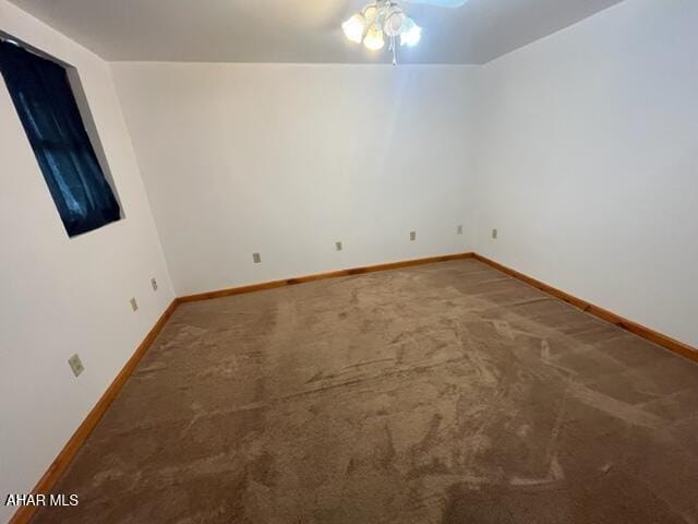 125 Broad St, Hollidaysburg, PA 16648 - unfurnished room with ceiling fan and carpet flooring