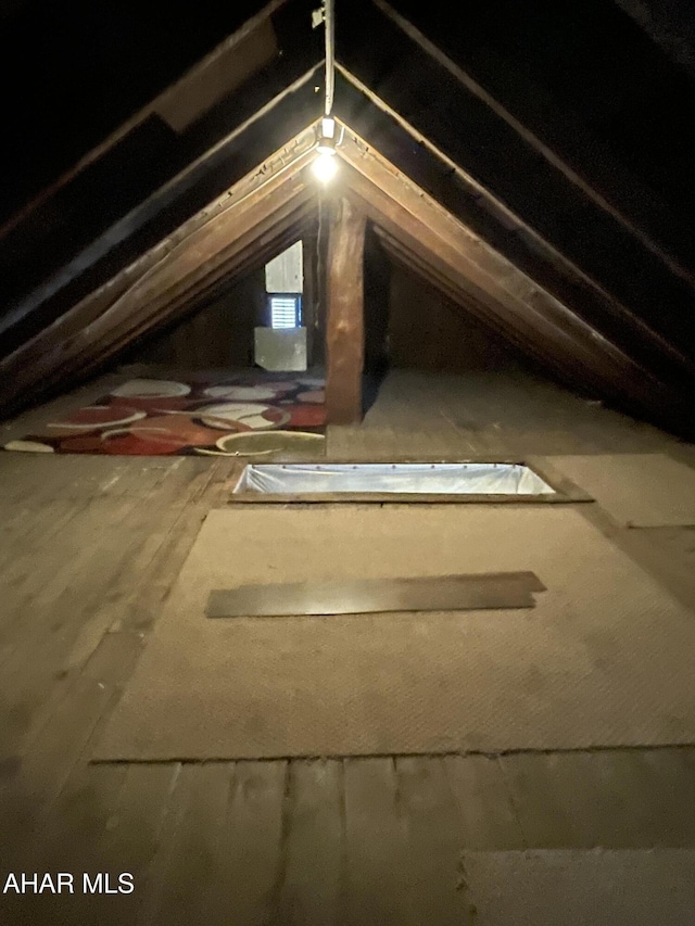 view of attic