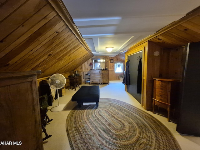 605 13th St, Duncansville, PA 16635 - interior space with wooden walls and lofted ceiling