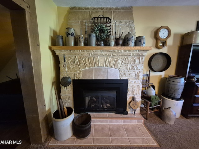 605 13th St, Duncansville, PA 16635 - details with a tiled fireplace