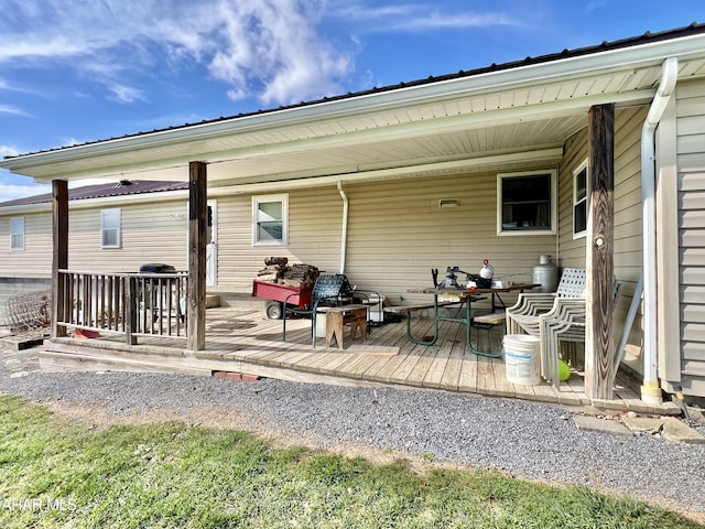 view of rear view of property