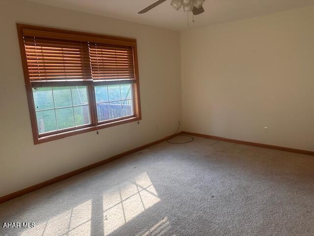 116 Estate Dr, Duncansville, PA 16635 - spare room with ceiling fan and carpet flooring