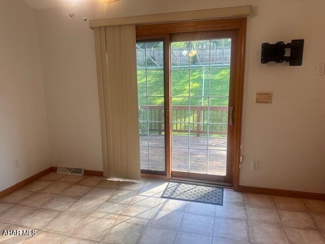 116 Estate Dr, Duncansville, PA 16635 - doorway with baseboards and light tile patterned flooring