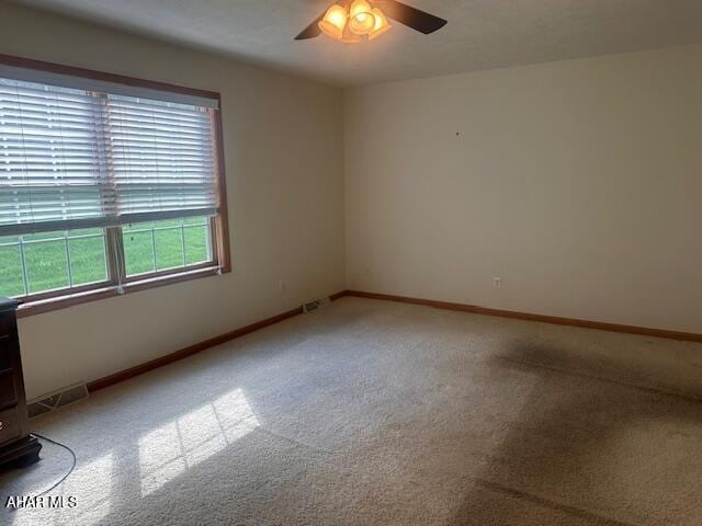 116 Estate Dr, Duncansville, PA 16635 - spare room featuring light colored carpet and ceiling fan