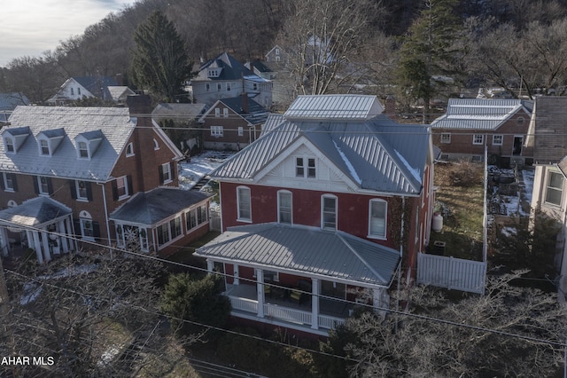 birds eye view of property