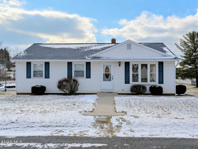 view of ranch-style home