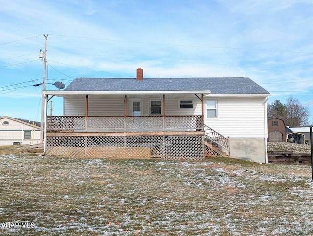 view of back of property