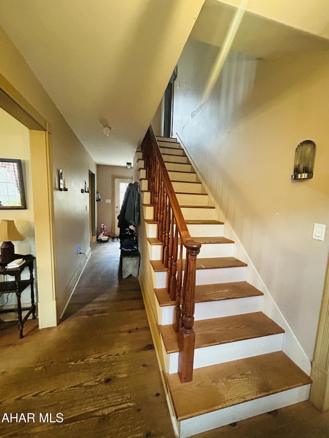 217 Good Shepherd Rd, Altoona, PA 16601 - staircase featuring wood-type flooring and a healthy amount of sunlight