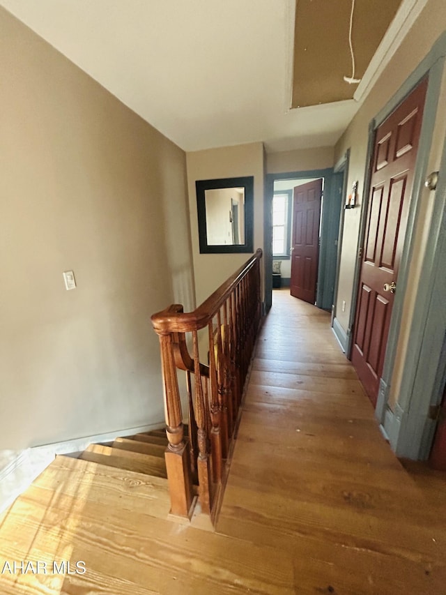 217 Good Shepherd Rd, Altoona, PA 16601 - hallway with wood finished floors and baseboards