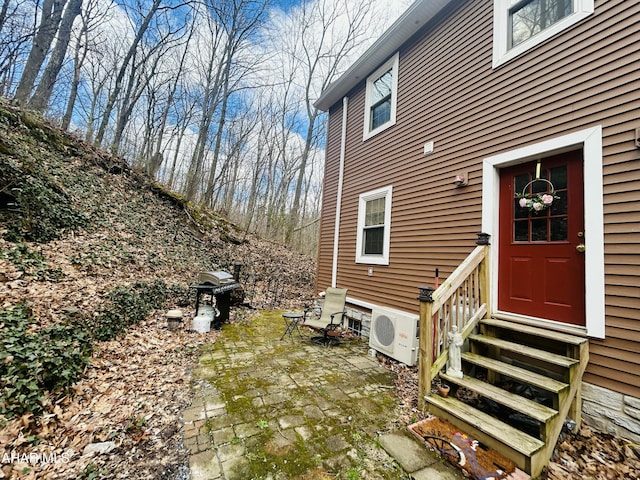 217 Good Shepherd Rd, Altoona, PA 16601 - exterior space with ac unit, entry steps, and a patio area