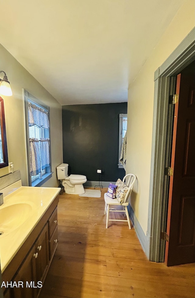 217 Good Shepherd Rd, Altoona, PA 16601 - bathroom featuring toilet, vanity, and wood finished floors