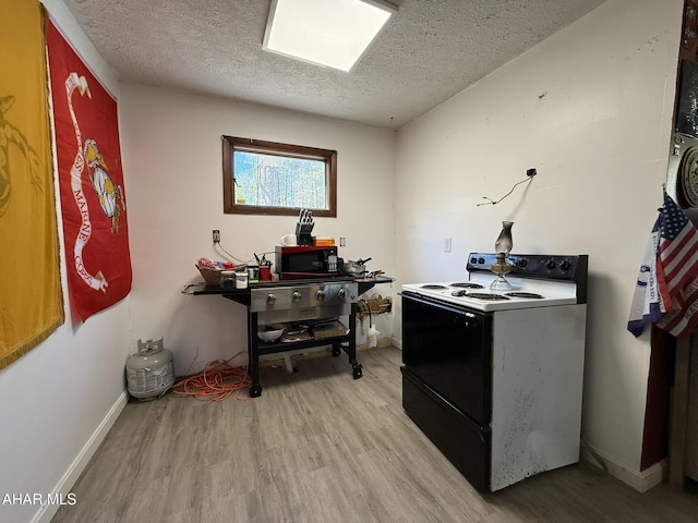 229 Celtic Ln, Altoona, PA 16601 - office area with light wood-style floors, baseboards, and a textured ceiling