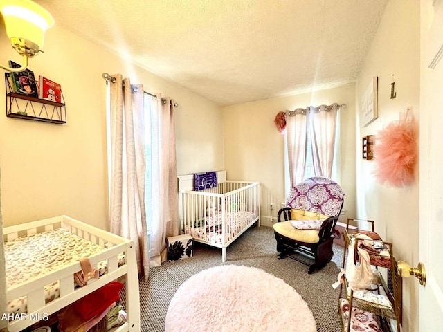 311 E Bell Ave, Altoona, PA 16602 - carpeted bedroom featuring a textured ceiling and a nursery area