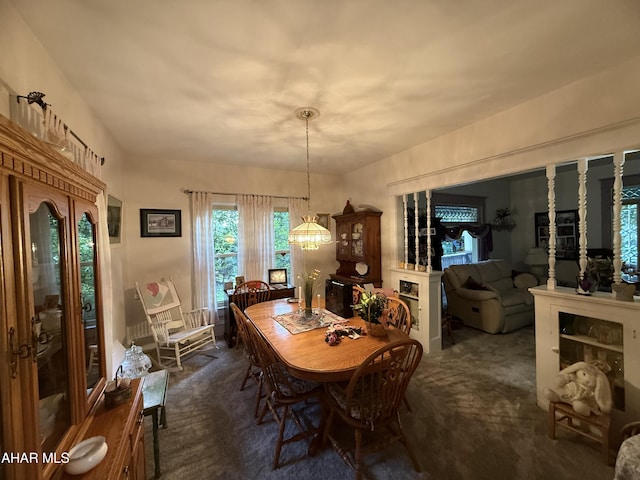 4815 6th Ave, Altoona, PA 16602 - carpeted dining space with a chandelier