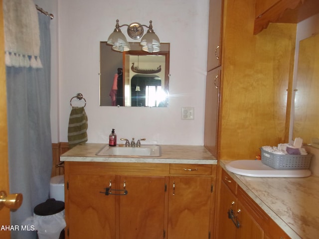 3752 Main Rd, Bedford, PA 15522 - bathroom featuring vanity and a shower with shower curtain