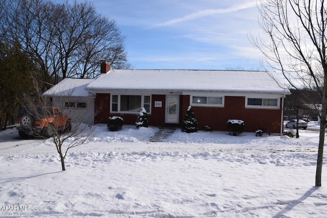 ranch-style house with a garage