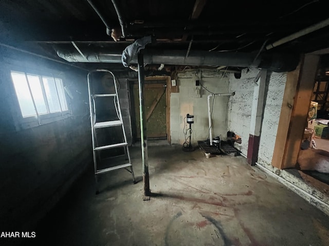 view of basement