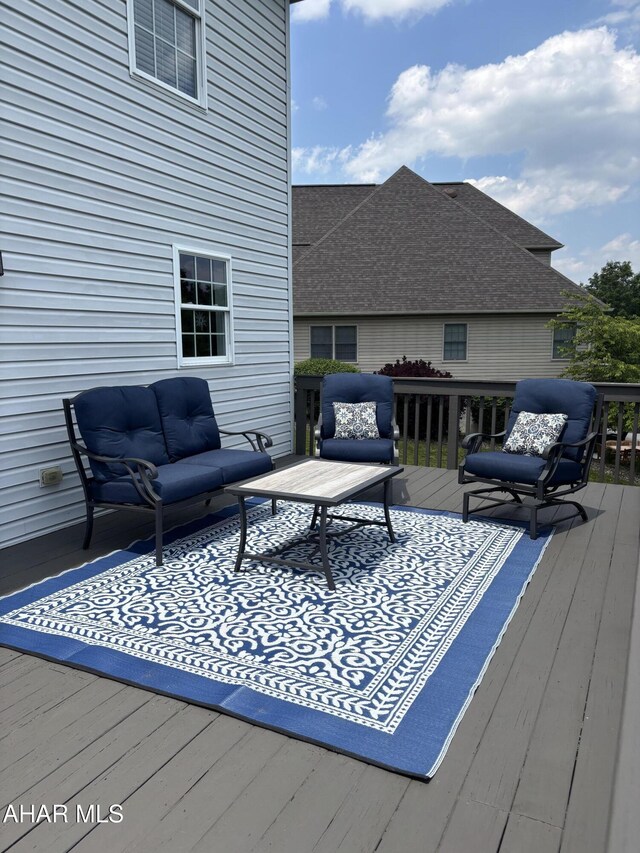215 Red Fox Dr, Duncansville, PA 16635 - wooden terrace featuring an outdoor hangout area