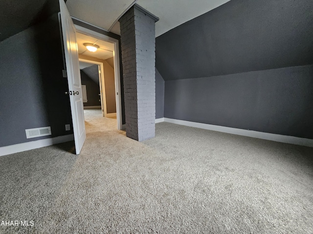 413 10th St, Altoona, PA 16602 - bonus room with carpet floors, decorative columns, baseboards, and lofted ceiling