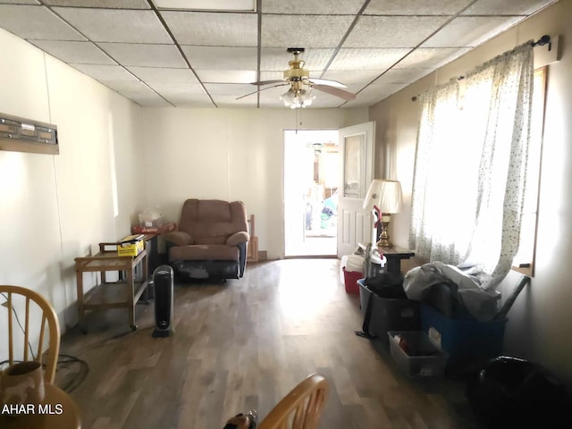 4924 Colonel Drake Hwy, Ashville, PA 16613 - sitting room with plenty of natural light, ceiling fan, and a drop ceiling