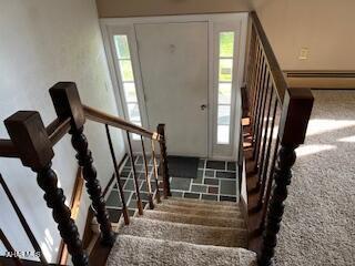 1012 Gray Ln, Duncansville, PA 16635 - entrance foyer with carpet and stairs