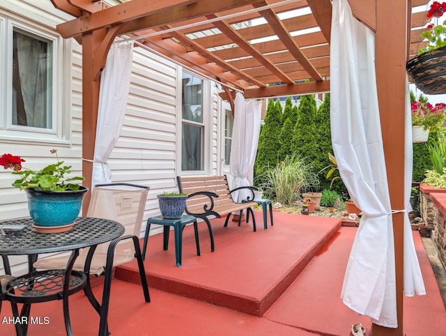 902 Main St, Saxton, PA 16678 - view of patio featuring a pergola