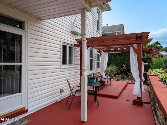 902 Main St, Saxton, PA 16678 - view of patio featuring a pergola