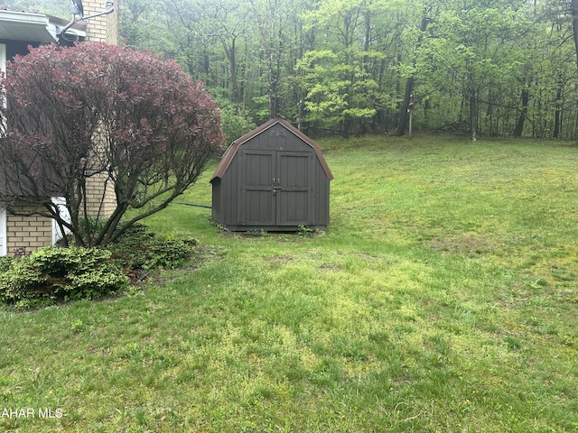 159 Hollidaysburg Sportsman Rd, Hollidaysburg, PA 16648 - view of green lawn with a storage shed and an outdoor structure