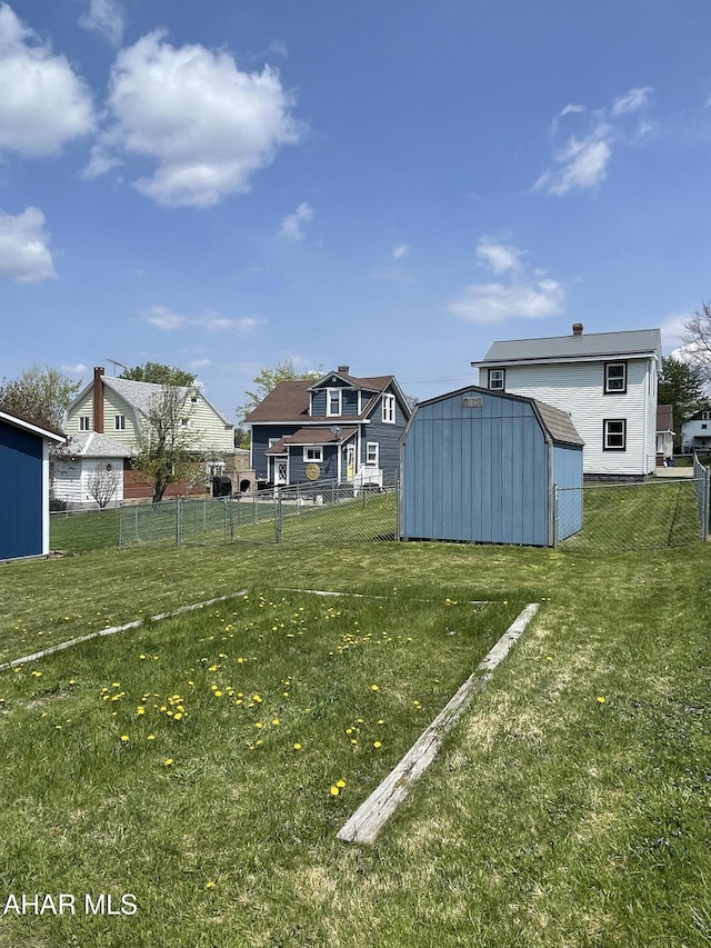 510 Ashcroft Ave, Cresson, PA 16630 - view of yard featuring a storage shed, fence, and an outdoor structure