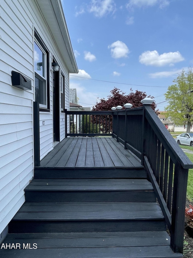 510 Ashcroft Ave, Cresson, PA 16630 - view of wooden deck