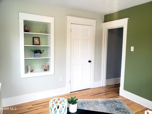 bedroom featuring hardwood / wood-style floors