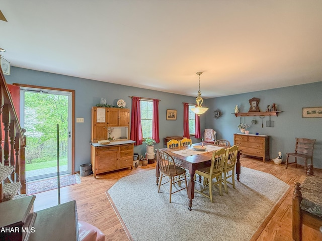 6334 Black Valley Rd, Everett, PA 15537 - dining space featuring light wood-style flooring