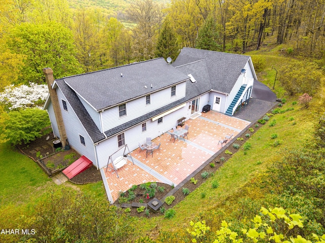 6334 Black Valley Rd, Everett, PA 15537 - drone / aerial view with a forest view