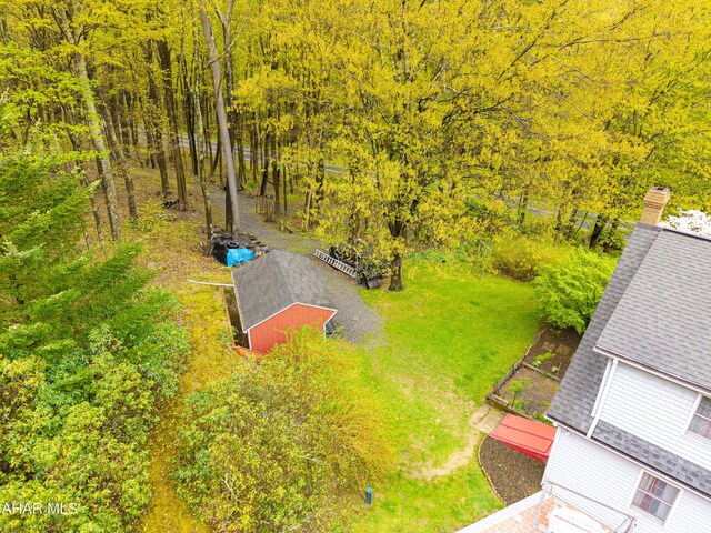 6334 Black Valley Rd, Everett, PA 15537 - birds eye view of property featuring a forest view