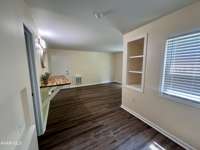 interior space featuring dark hardwood / wood-style floors