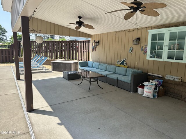 328 Avalon Rd, Altoona, PA 16601 - view of patio / terrace featuring ceiling fan and an outdoor living space