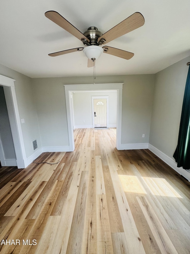 5017 Highland Park Ave, Altoona, PA 16602 - spare room with a ceiling fan and wood finished floors
