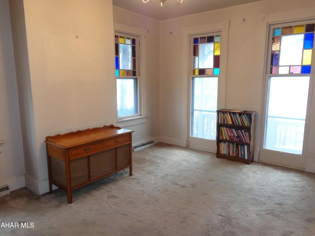 708 Blair St, Hollidaysburg, PA 16648 - carpeted empty room with a baseboard radiator