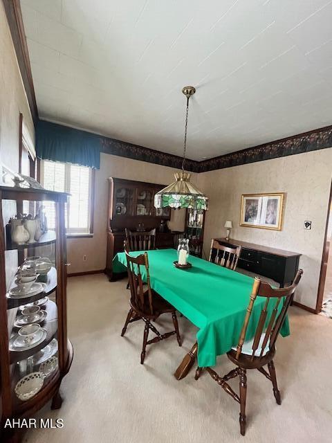 522 Wayne St, Hollidaysburg, PA 16648 - carpeted dining room with baseboards