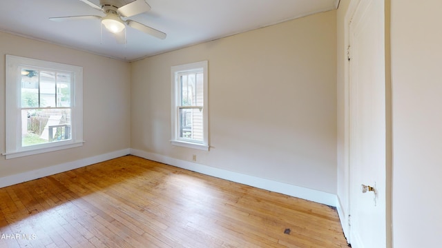 1113 Broadway, Altoona, PA 16601 - unfurnished room with light wood-type flooring and ceiling fan