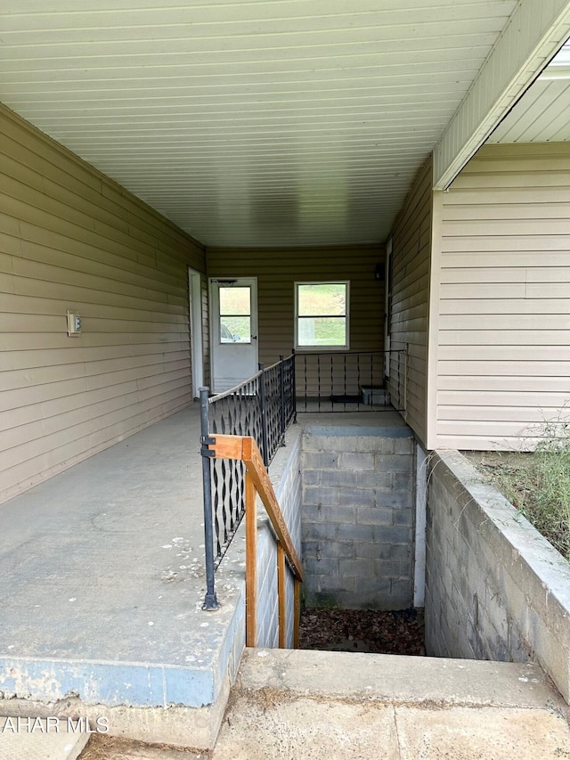 view of patio with covered porch