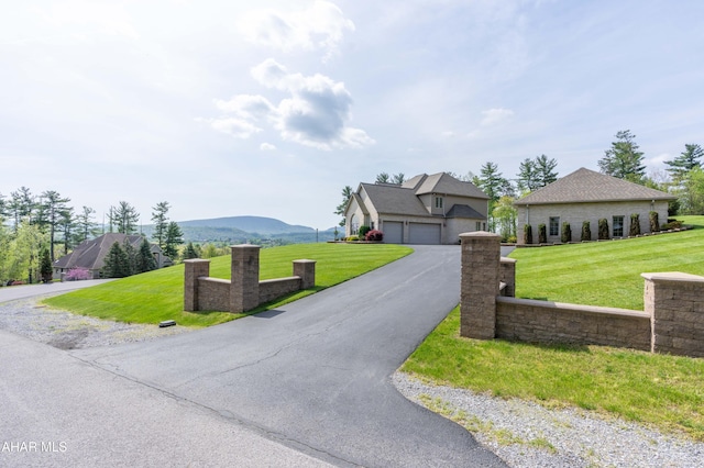 219 Scenic Pine Dr, Hollidaysburg, PA 16648 - view of front of property featuring a front yard and a mountain view